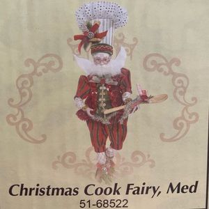 MARK ROBERTS CHRISTMAS COOK FAIRY, MED